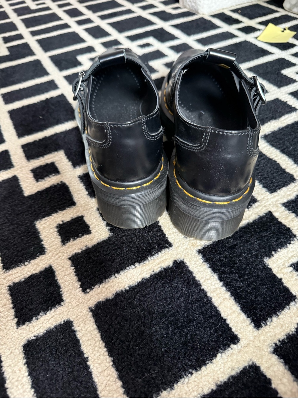 Dr. Martens Black Platform Mary Jane T-Bar Shoes Women’s Size 7 - Picture 3 of 6